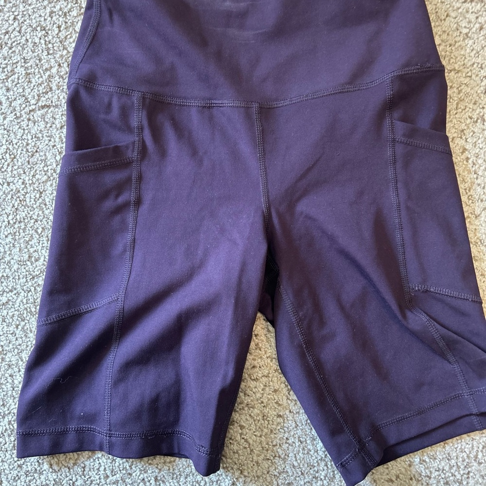 Last Chance Sale! Low Prices 💥 Yogalicious Purple Bike Shorts High Waist